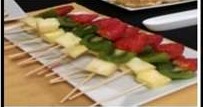 Brochetas de fruta