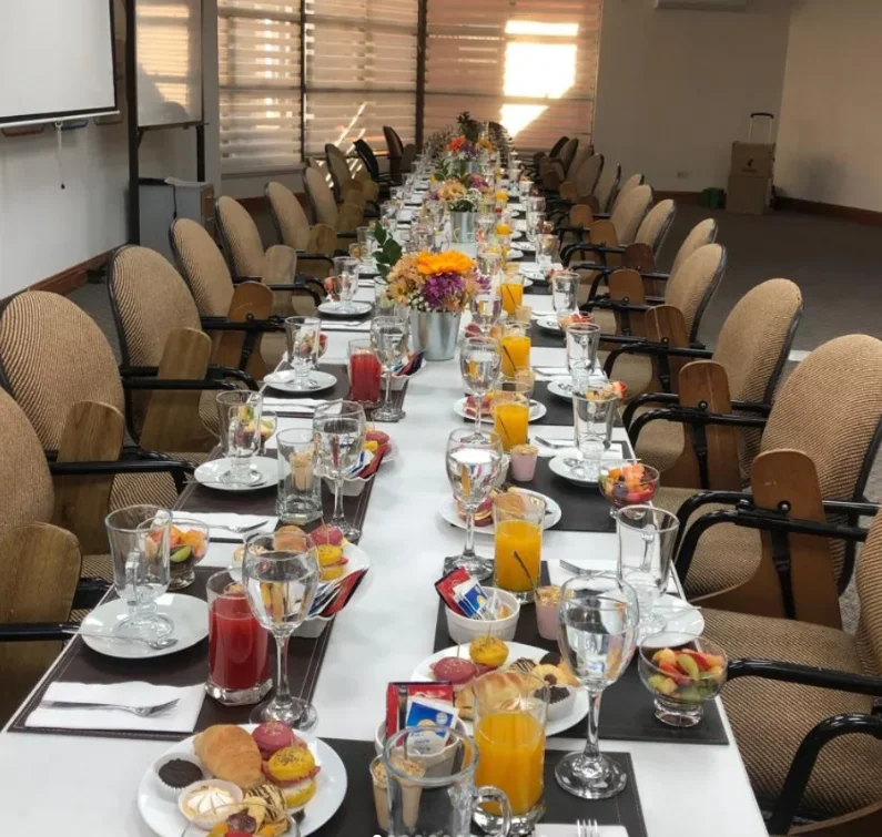 Catering elegante mesa